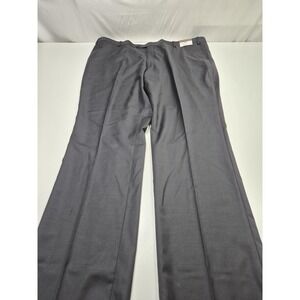 Prontomoda Dress Pants Mens 48x36 Black Super 140s Wool Flat Front Classic NWT
